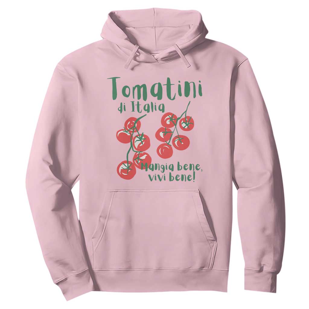 Italian Tomato Hoodie Tomatini Di Italia Vegetable Garden Lover TS11 Light Pink Print Your Wear