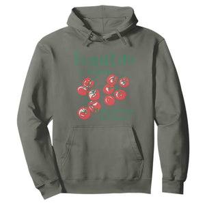 Italian Tomato Hoodie Tomatini Di Italia Vegetable Garden Lover TS11 Military Green Print Your Wear