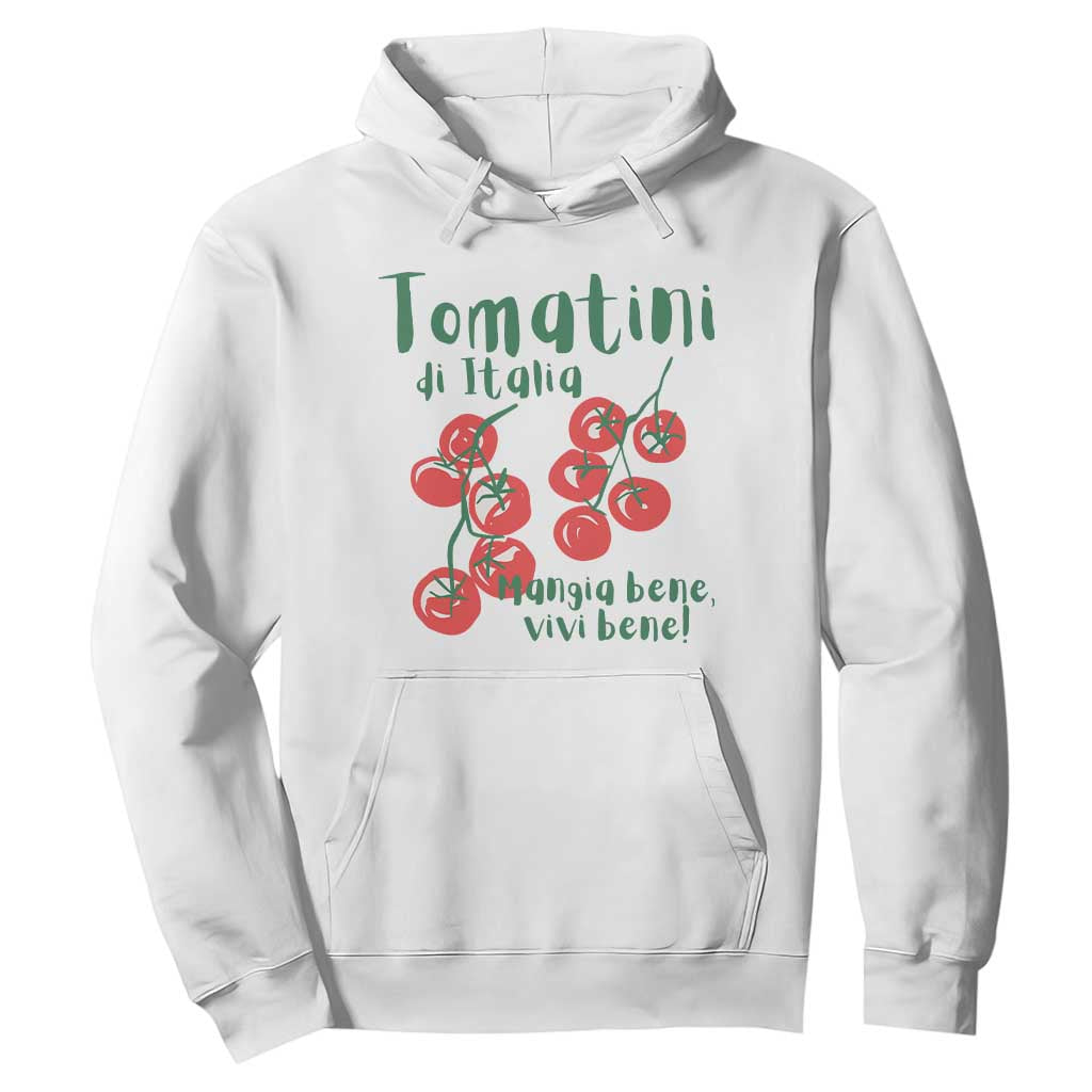 Italian Tomato Hoodie Tomatini Di Italia Vegetable Garden Lover TS11 White Print Your Wear