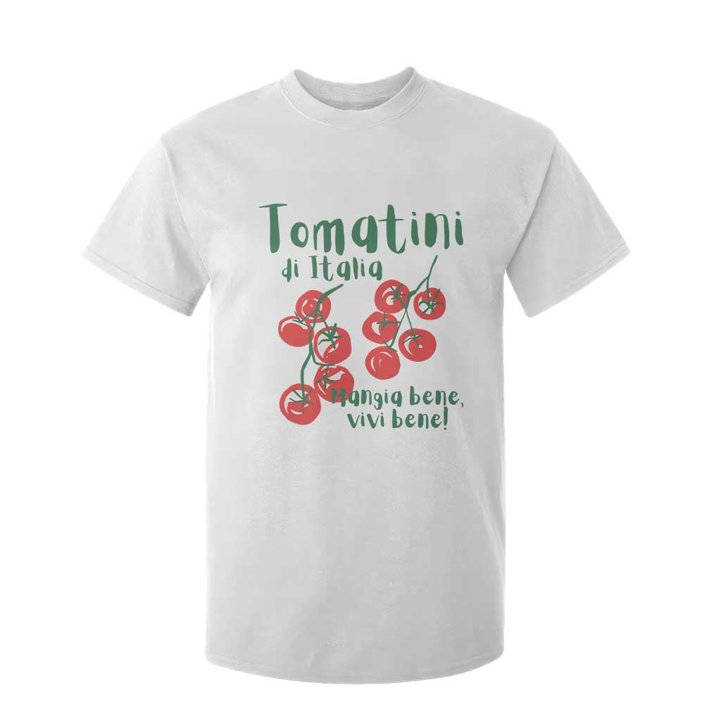 Italian Tomato T Shirt For Kid Tomatini Di Italia Vegetable Garden Lover TS11 White Print Your Wear
