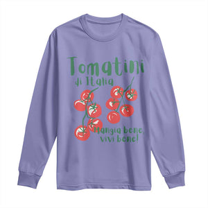 Italian Tomato Long Sleeve Shirt Tomatini Di Italia Vegetable Garden Lover TS11 Violet Print Your Wear