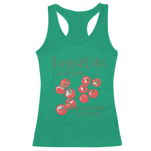 Italian Tomato Racerback Tank Top Tomatini Di Italia Vegetable Garden Lover TS11 Irish Green Print Your Wear