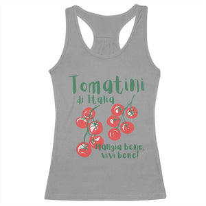 Italian Tomato Racerback Tank Top Tomatini Di Italia Vegetable Garden Lover TS11 Sport Gray Print Your Wear