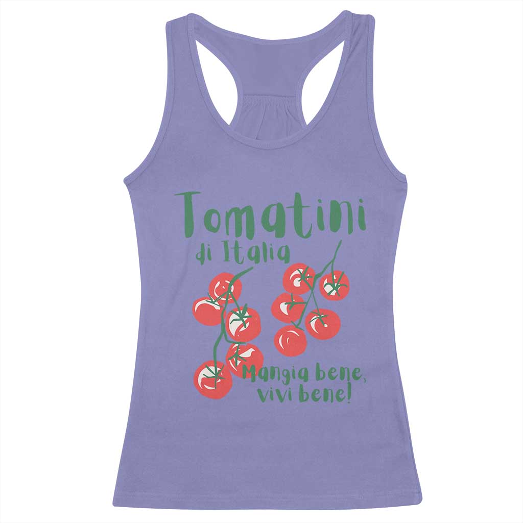 Italian Tomato Racerback Tank Top Tomatini Di Italia Vegetable Garden Lover TS11 Violet Print Your Wear
