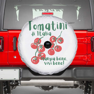 Italian Tomato Spare Tire Cover Tomatini Di Italia Vegetable Garden Lover TS11 White Print Your Wear