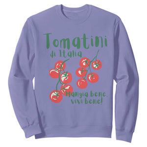 Italian Tomato Sweatshirt Tomatini Di Italia Vegetable Garden Lover TS11 Violet Print Your Wear
