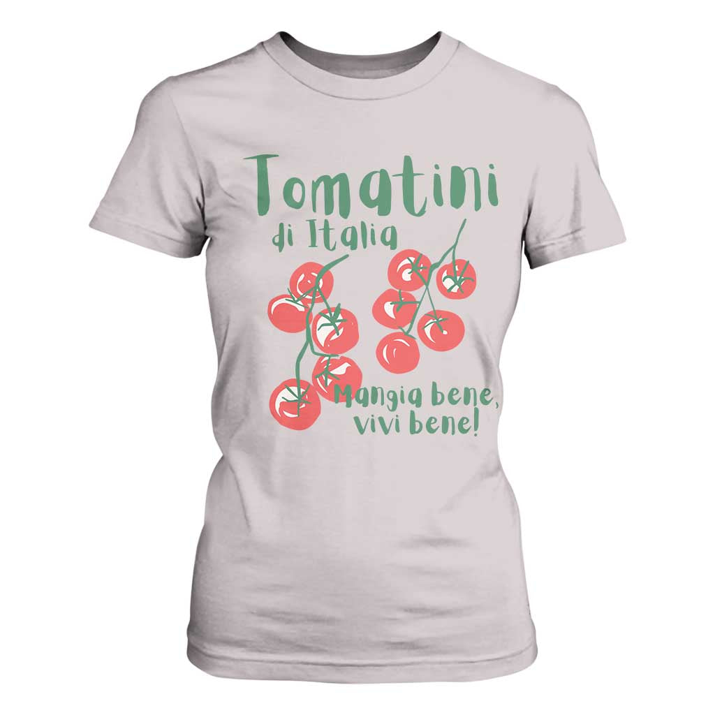 Italian Tomato T Shirt For Women Tomatini Di Italia Vegetable Garden Lover TS11 Ice Gray Print Your Wear