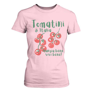 Italian Tomato T Shirt For Women Tomatini Di Italia Vegetable Garden Lover TS11 Light Pink Print Your Wear