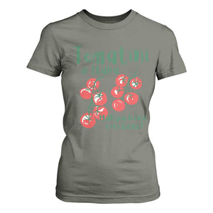 Italian Tomato T Shirt For Women Tomatini Di Italia Vegetable Garden Lover TS11 Military Green Print Your Wear