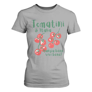Italian Tomato T Shirt For Women Tomatini Di Italia Vegetable Garden Lover TS11 Sport Gray Print Your Wear