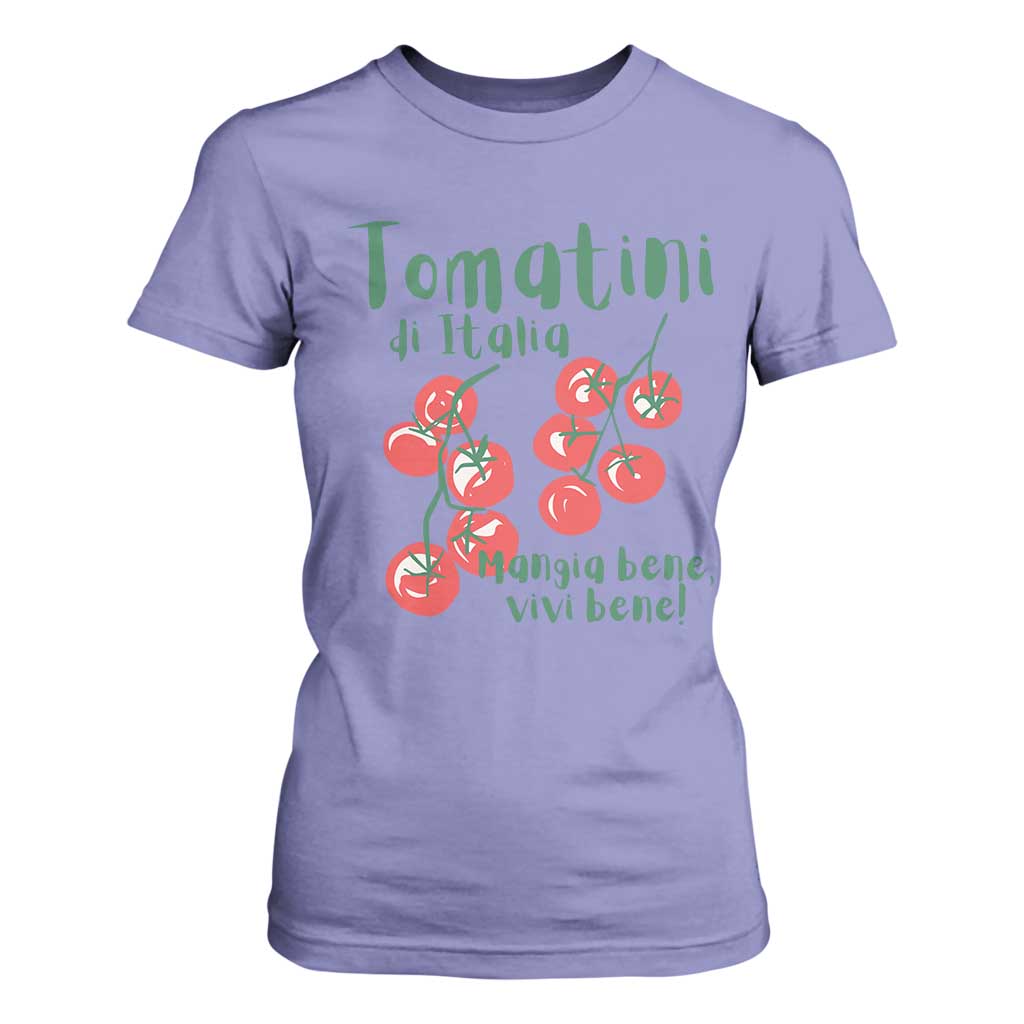 Italian Tomato T Shirt For Women Tomatini Di Italia Vegetable Garden Lover TS11 Violet Print Your Wear