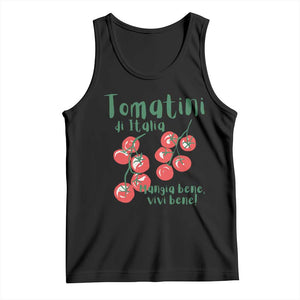 Italian Tomato Tank Top Tomatini Di Italia Vegetable Garden Lover TS11 Black Print Your Wear