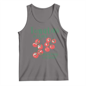 Italian Tomato Tank Top Tomatini Di Italia Vegetable Garden Lover TS11 Deep Heather Print Your Wear