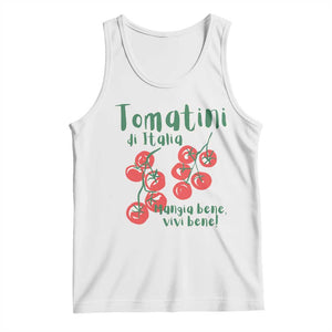 Italian Tomato Tank Top Tomatini Di Italia Vegetable Garden Lover TS11 White Print Your Wear