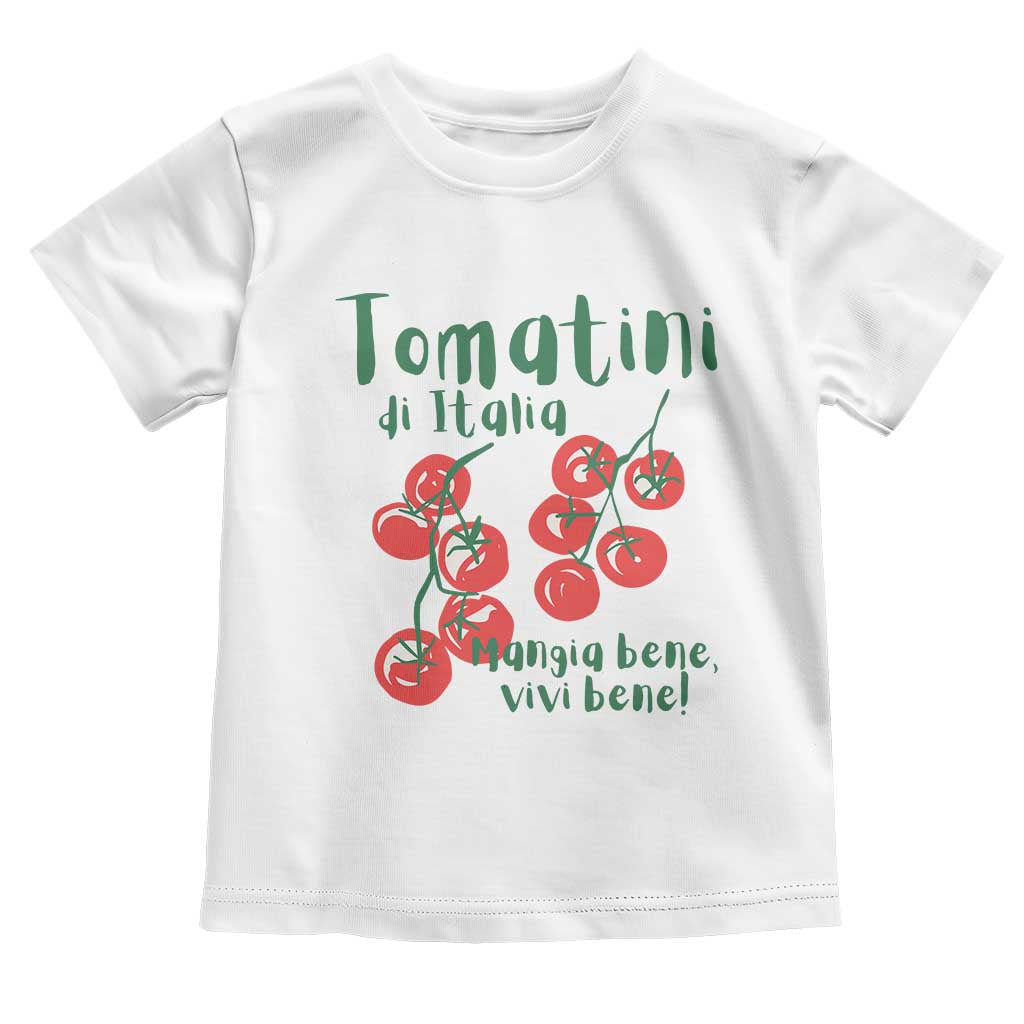 Italian Tomato Toddler T Shirt Tomatini Di Italia Vegetable Garden Lover TS11 White Print Your Wear