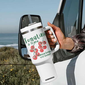 Italian Tomato Tumbler With Handle Tomatini Di Italia Vegetable Garden Lover TS11 Print Your Wear