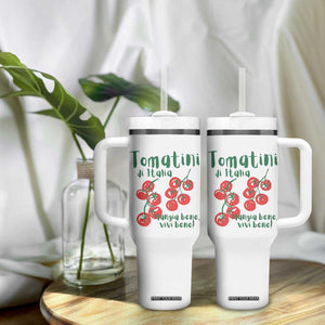 Italian Tomato Tumbler With Handle Tomatini Di Italia Vegetable Garden Lover TS11 Print Your Wear