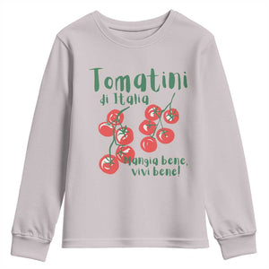 Italian Tomato Youth Sweatshirt Tomatini Di Italia Vegetable Garden Lover TS11 Ice Gray Print Your Wear