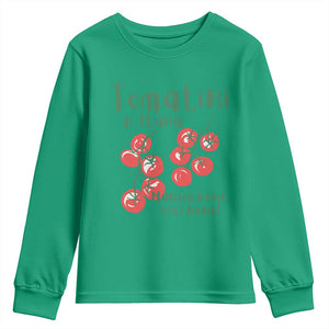 Italian Tomato Youth Sweatshirt Tomatini Di Italia Vegetable Garden Lover TS11 Irish Green Print Your Wear