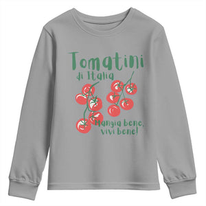 Italian Tomato Youth Sweatshirt Tomatini Di Italia Vegetable Garden Lover TS11 Sport Gray Print Your Wear