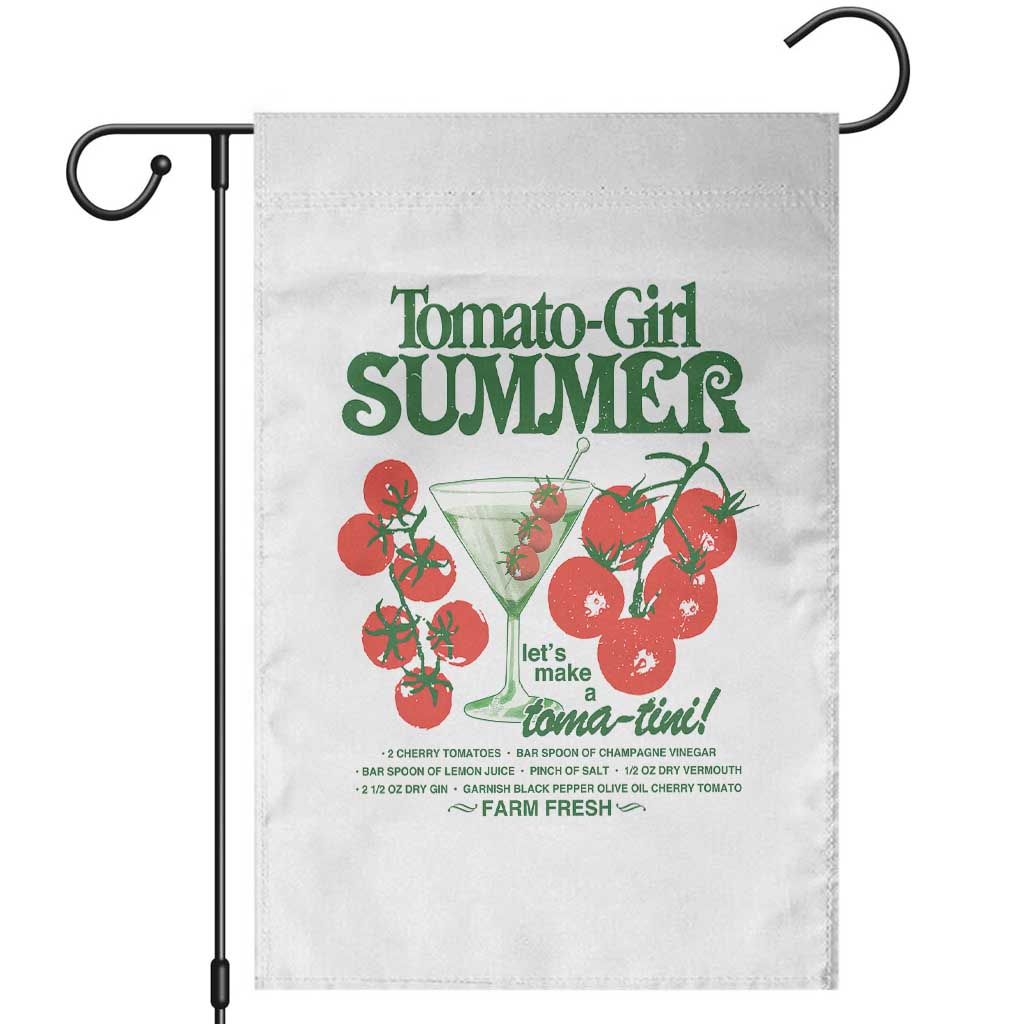 Tomato Girl Summer Garden Flag Lets Make A Tomatini Italian Summer Cottagecore Aesthetic TS11 White Print Your Wear