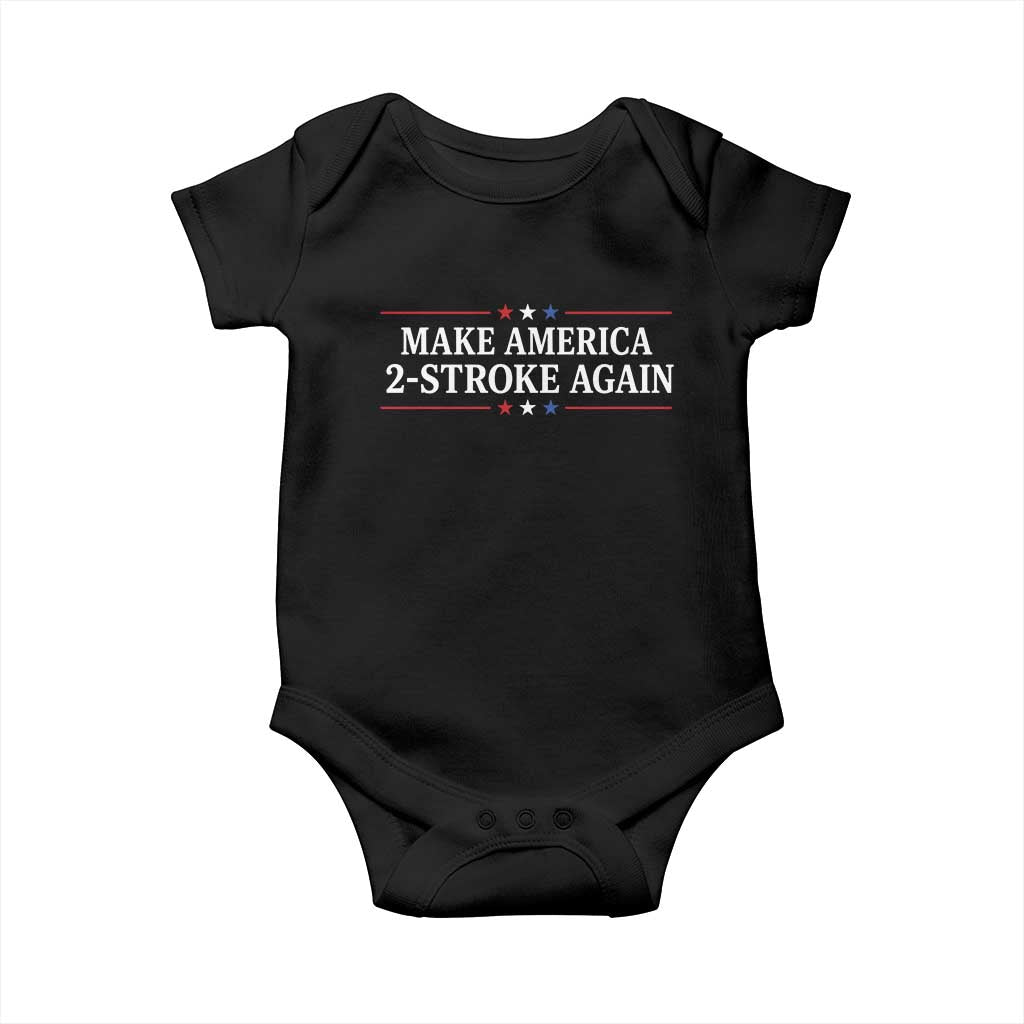 Funny 2 Stroke Motocross Lover Baby Onesie Make America 2 Stroke Again