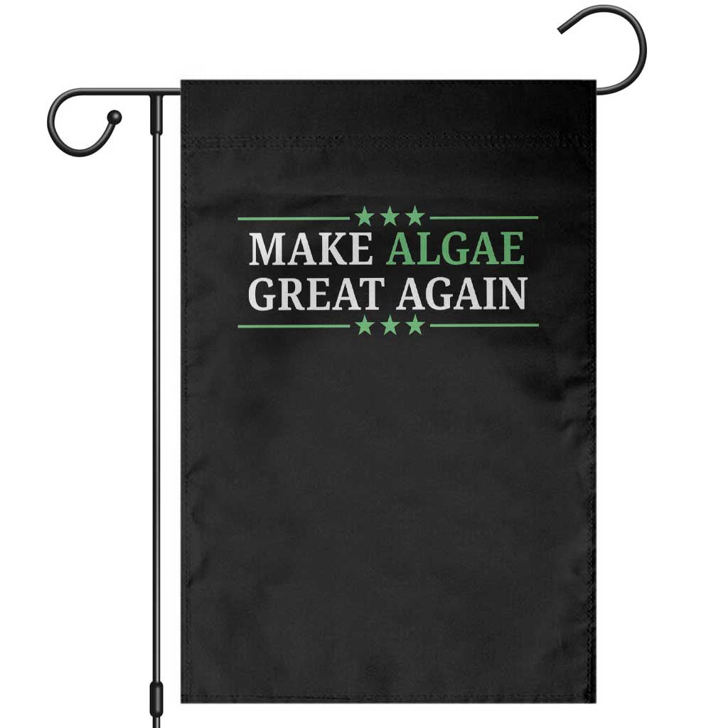 Make Algae Great Again Garden Flag Funny Political Satire Lincoln Reflecting Pool TS11 Black Print Your Wear