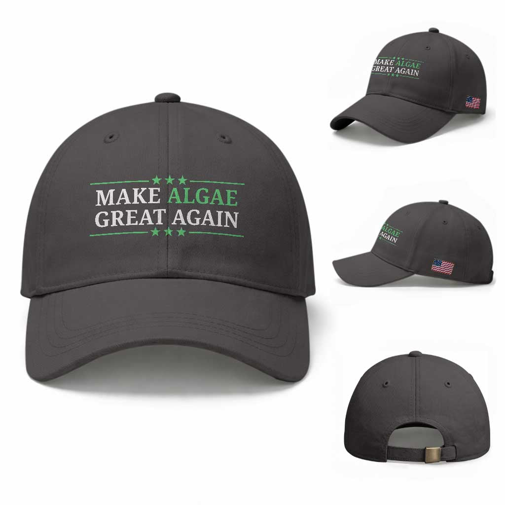 Make Algae Great Again Baseball Cap Funny Political Satire Lincoln Reflecting Pool