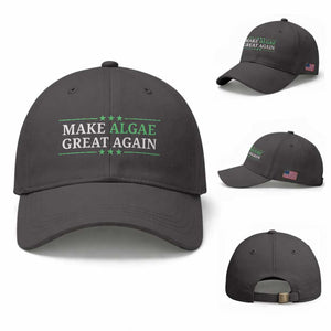 Make Algae Great Again Baseball Cap Funny Political Satire Lincoln Reflecting Pool