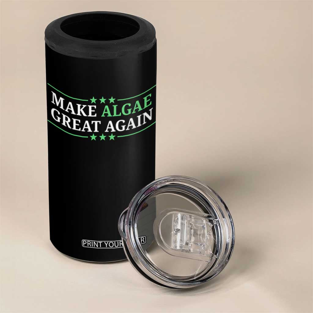 Make Algae Great Again 4 in 1 Can Cooler Tumbler Funny Political Satire Lincoln Reflecting Pool