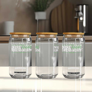 Make Algae Great Again Glass Can Funny Political Satire Lincoln Reflecting Pool