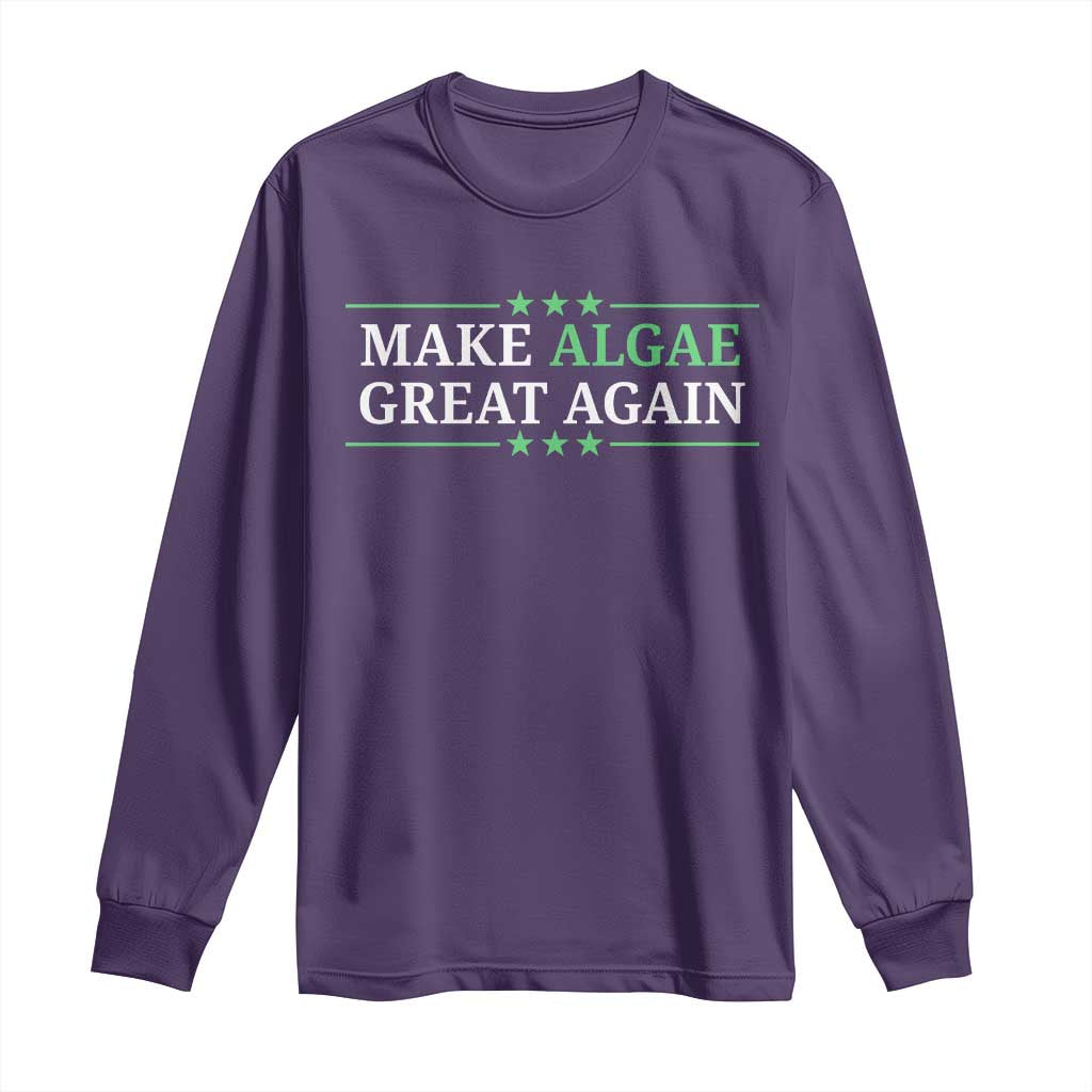 Make Algae Great Again Long Sleeve Shirt Funny Political Satire Lincoln Reflecting Pool