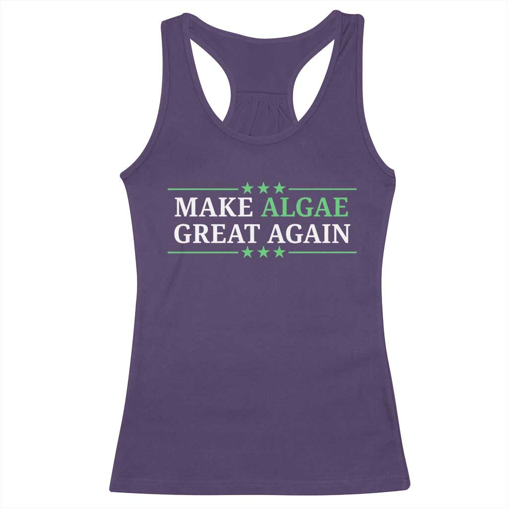 Make Algae Great Again Racerback Tank Top Funny Political Satire Lincoln Reflecting Pool