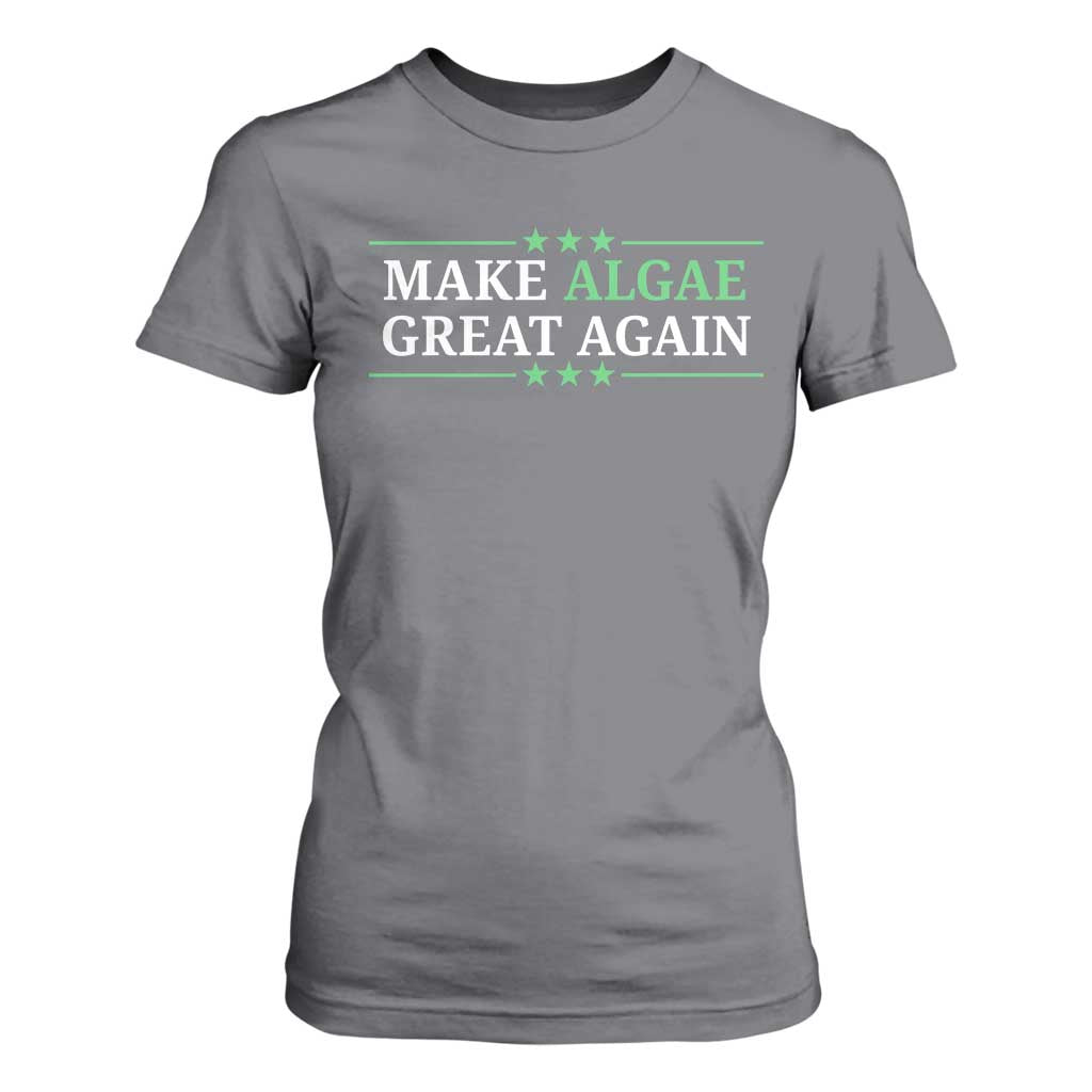 Make Algae Great Again T Shirt For Women Funny Political Satire Lincoln Reflecting Pool