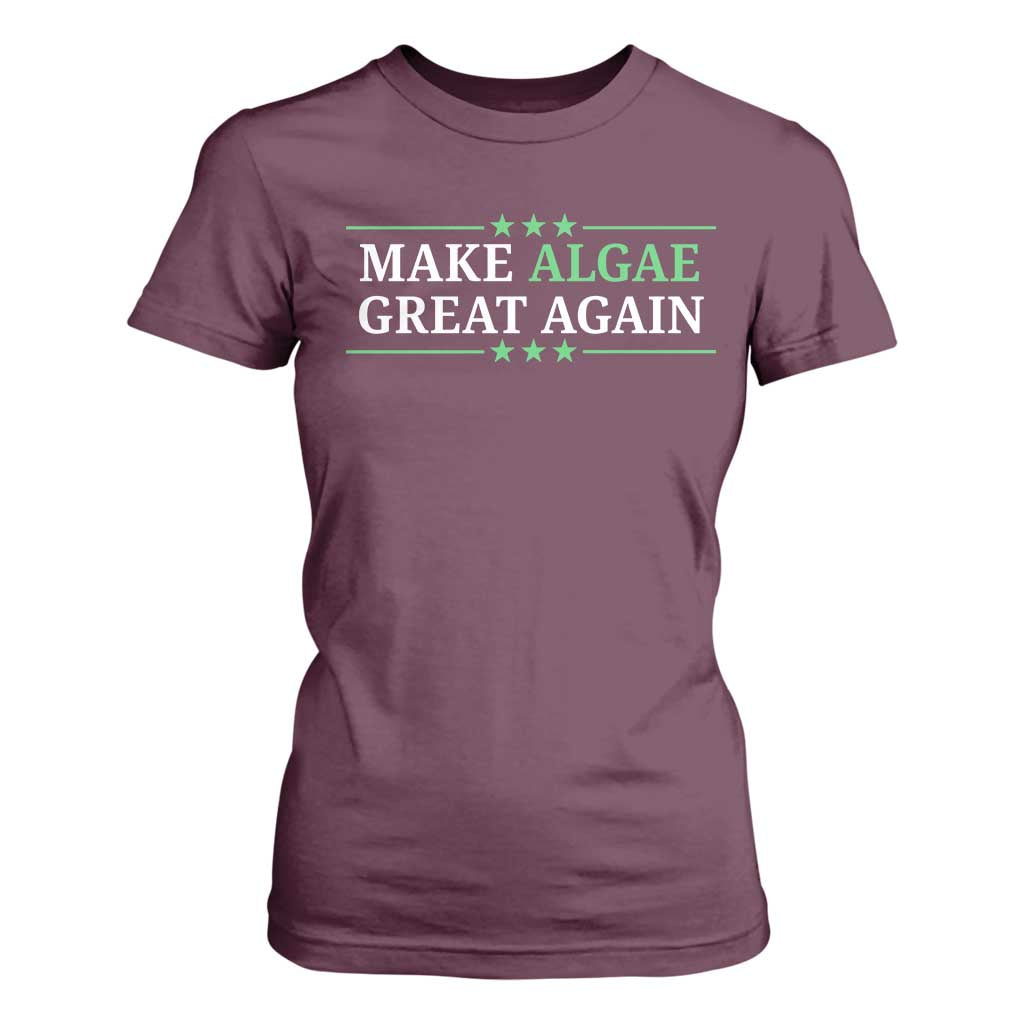Make Algae Great Again T Shirt For Women Funny Political Satire Lincoln Reflecting Pool