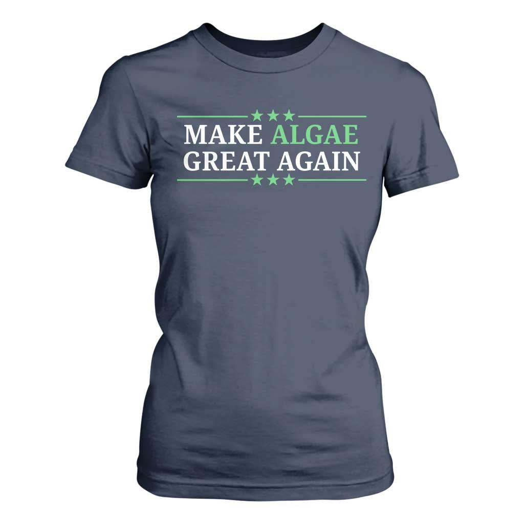 Make Algae Great Again T Shirt For Women Funny Political Satire Lincoln Reflecting Pool