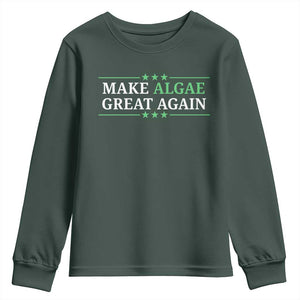 Make Algae Great Again Youth Sweatshirt Funny Political Satire Lincoln Reflecting Pool