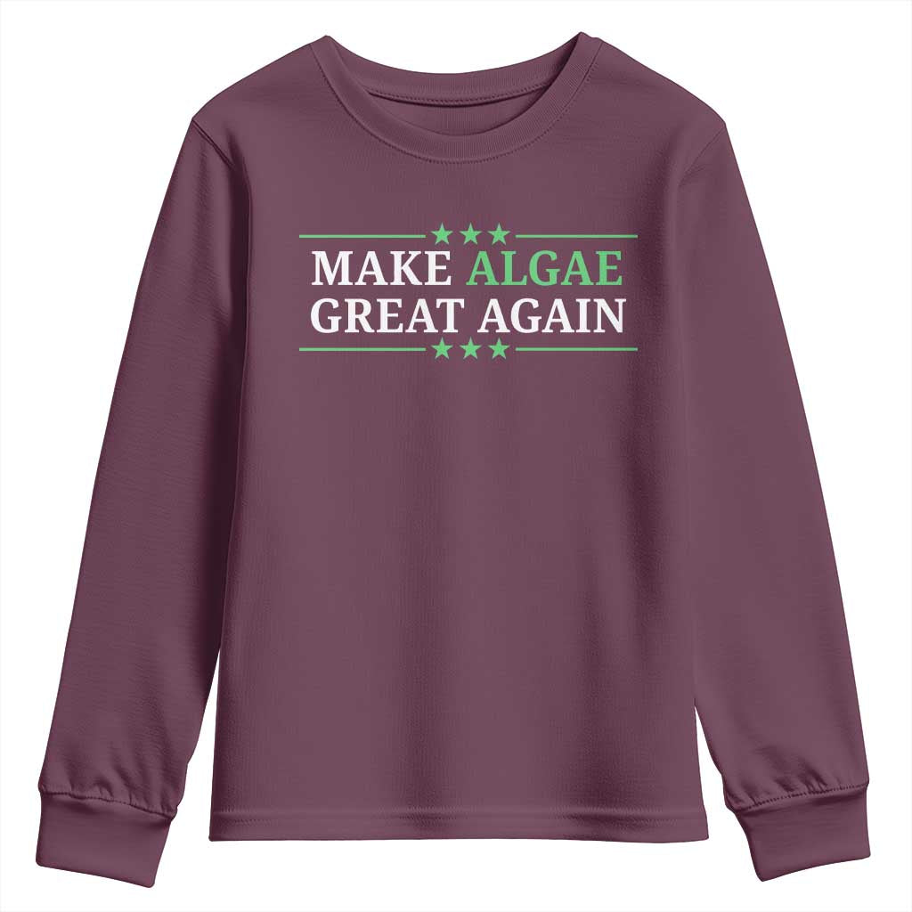 Make Algae Great Again Youth Sweatshirt Funny Political Satire Lincoln Reflecting Pool