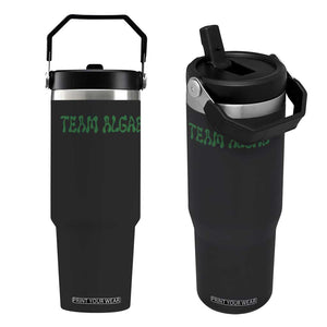 Team Algae Flip Straw Tumbler Political Satire Lincoln Reflecting Pool Midterm TS11 One Size: 30 oz Black Print Your Wear