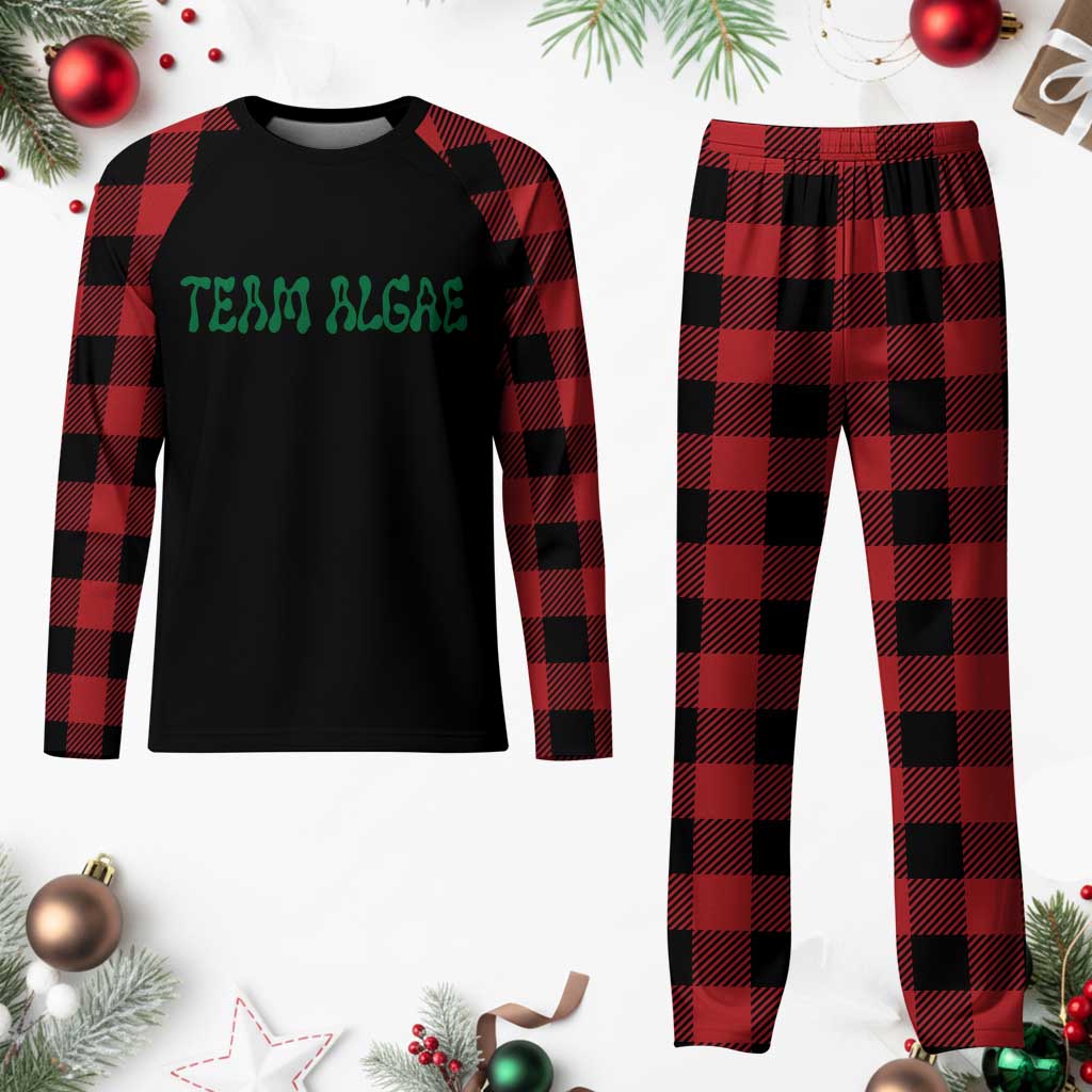 Team Algae Plaid Pajama Set Political Satire Lincoln Reflecting Pool Midterm TS11 Buffalo Plaid Print Your Wear