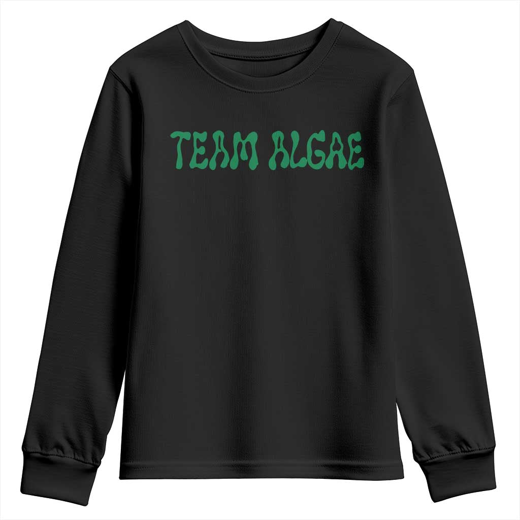 Team Algae Youth Sweatshirt Political Satire Lincoln Reflecting Pool Midterm TS11 Black Print Your Wear