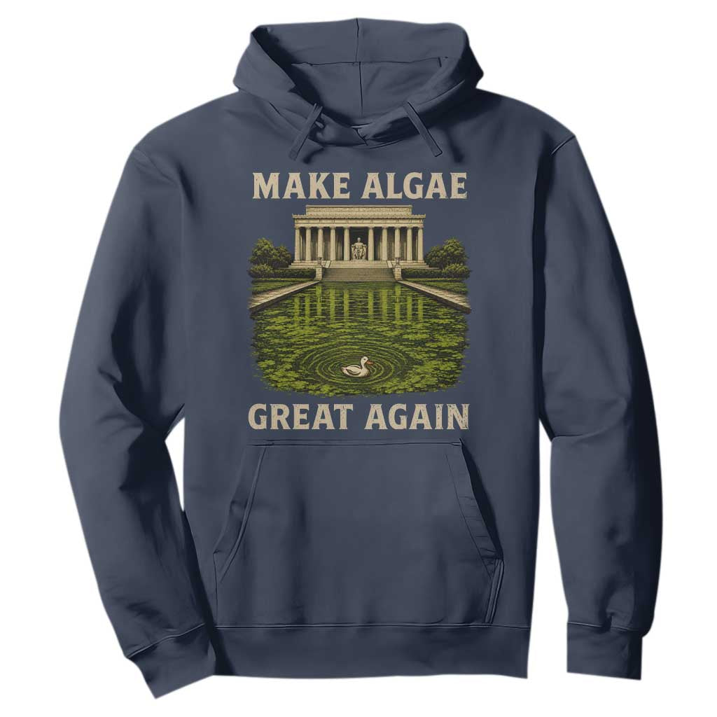 Make Algae Great Again Hoodie Funny Lincoln Memorial Reflecting Pool