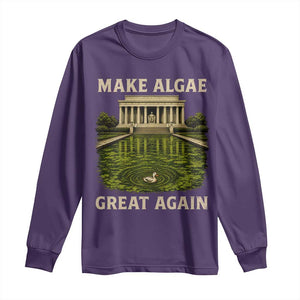 Make Algae Great Again Long Sleeve Shirt Funny Lincoln Memorial Reflecting Pool