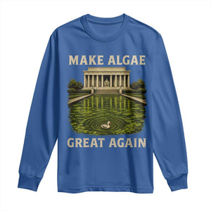 Make Algae Great Again Long Sleeve Shirt Funny Lincoln Memorial Reflecting Pool