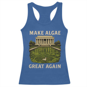 Make Algae Great Again Racerback Tank Top Funny Lincoln Memorial Reflecting Pool