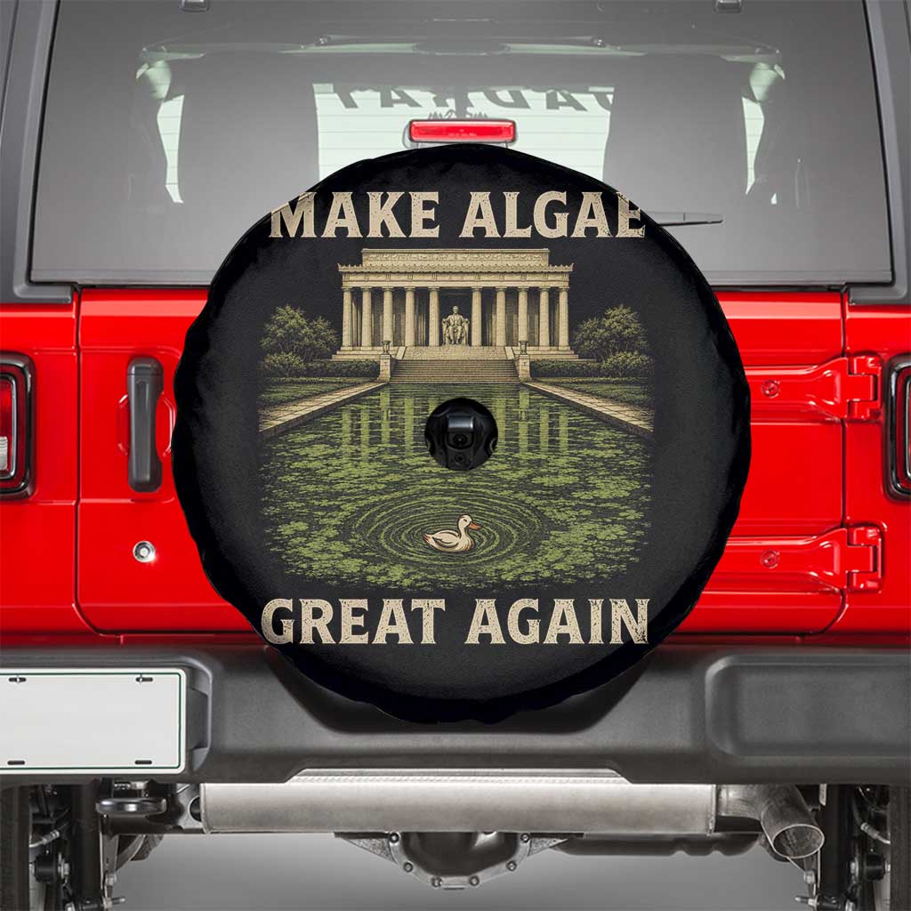 Make Algae Great Again Spare Tire Cover Funny Lincoln Memorial Reflecting Pool