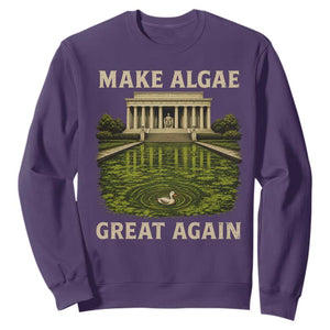 Make Algae Great Again Sweatshirt Funny Lincoln Memorial Reflecting Pool