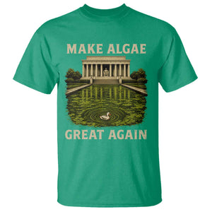 Make Algae Great Again T Shirt Funny Lincoln Memorial Reflecting Pool