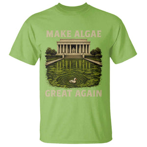 Make Algae Great Again T Shirt Funny Lincoln Memorial Reflecting Pool