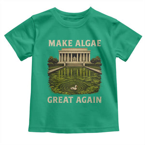 Make Algae Great Again Toddler T Shirt Funny Lincoln Memorial Reflecting Pool